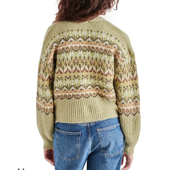 Women's Steve Madden Sage Green Raegan Sweater - Picture 6 of 7